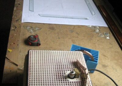 work process – stained glass