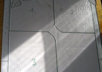 work process – stained glass