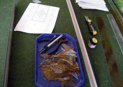 work process – stained glass