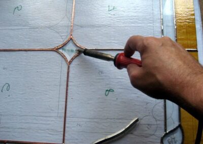 work process – stained glass