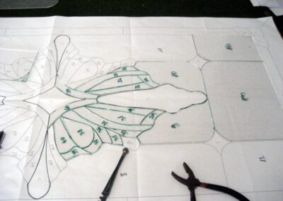 work process – stained glass