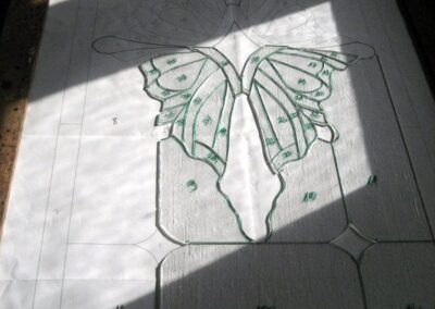work process – stained glass