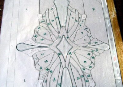 work process – stained glass