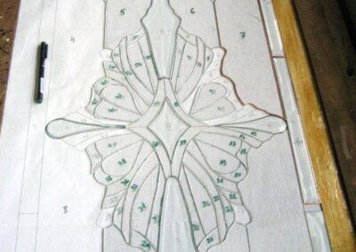 work process – stained glass