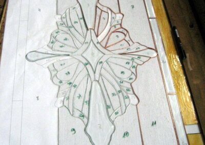 work process – stained glass