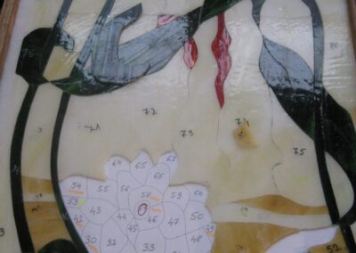work process – stained glass