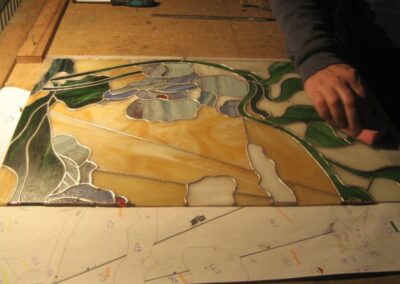 work process – stained glass