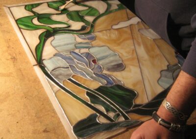 work process – stained glass