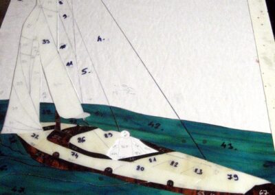 work process – stained glass