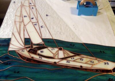 work process – stained glass