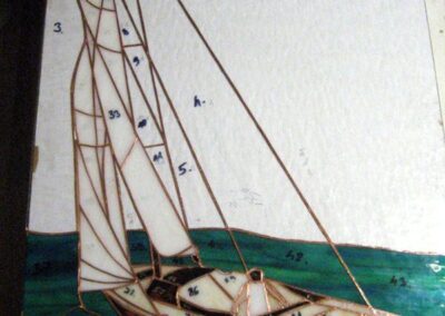 work process - stained glass