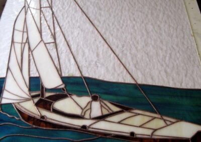 work process - stained glass