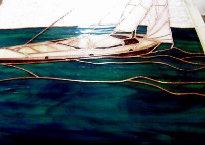 work process - stained glass