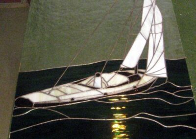 work process - stained glass